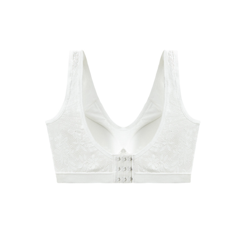 8012# Inventory export lace backrest one-piece bra, vest style, no steel ring, small chest, gathering top support adjustable bra, women's breathable underwear QNI Application Scenario