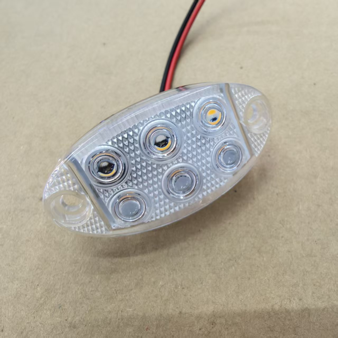 6珠高亮防水货车LED爆闪警示灯12-80V房车挂车信号灯摩托车示宽灯