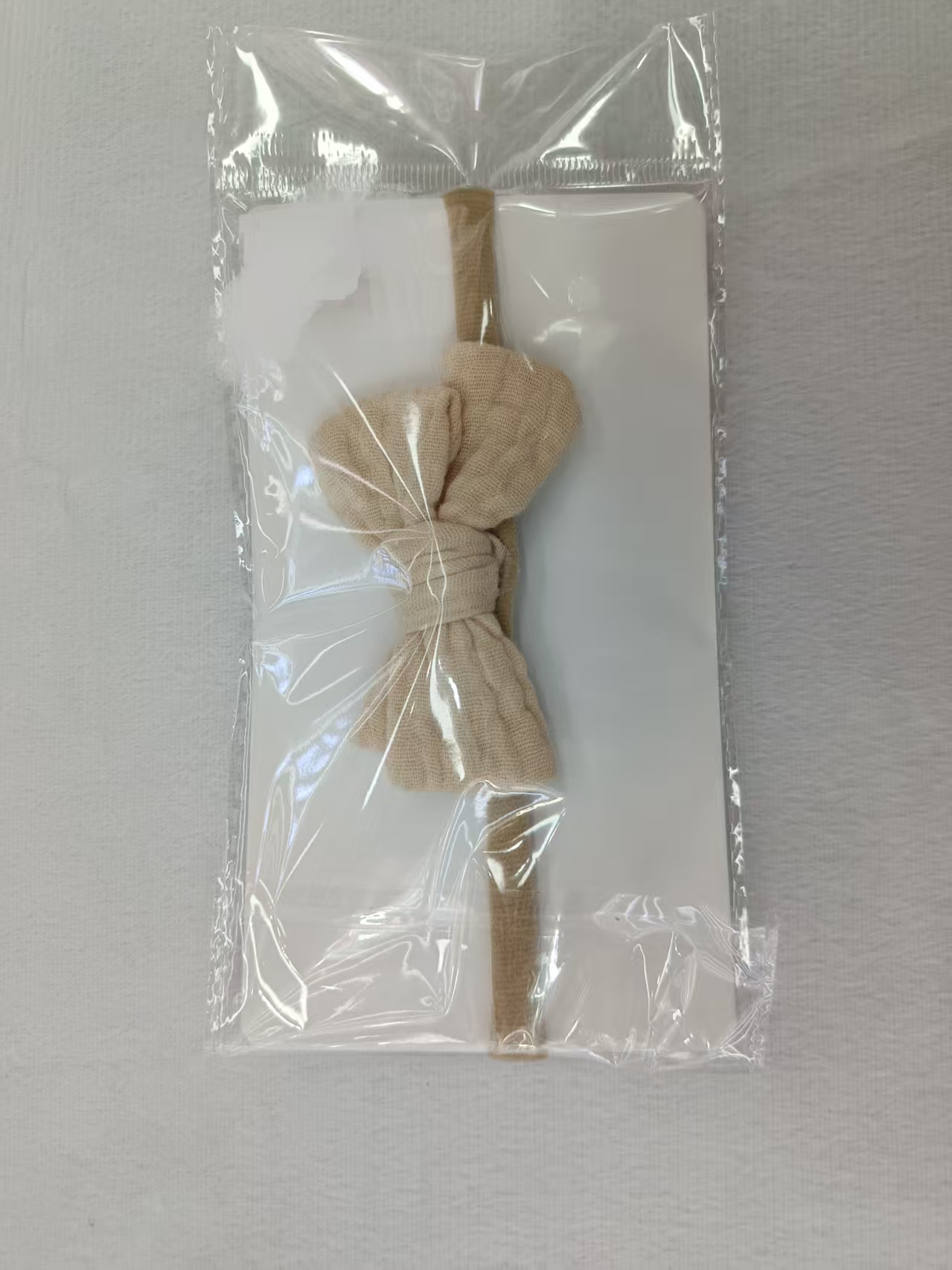 米色蝴蝶结婴儿发带运动头带儿童发带头饰柔软舒适百搭款