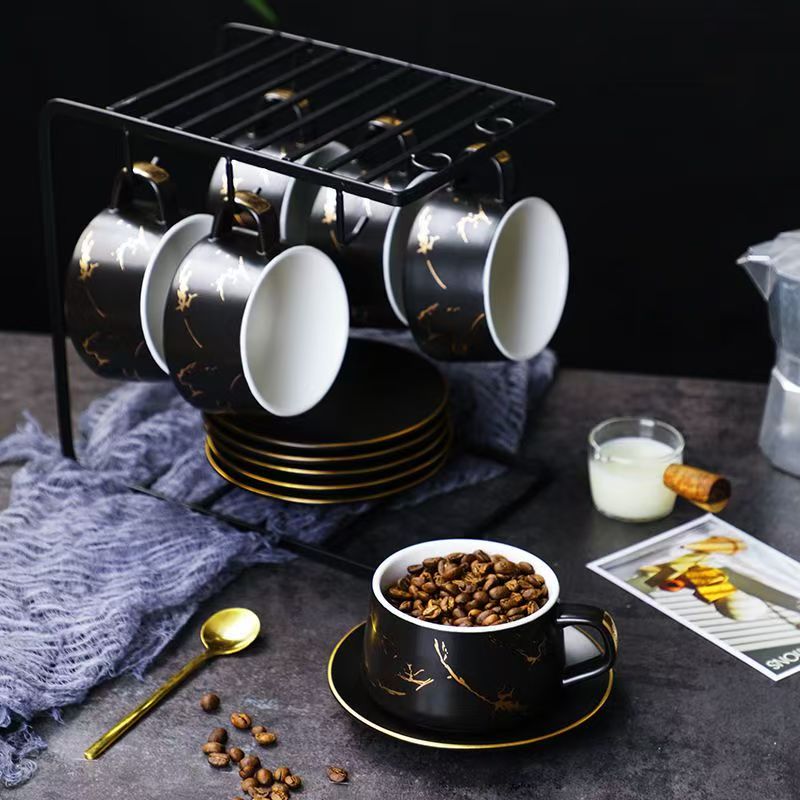 A2-m123星夜简约轻奢陶瓷对杯礼盒 可定制logo 送礼乔迁高级感咖啡杯套装详情8