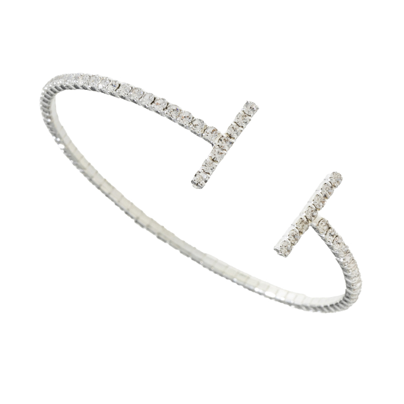 A new cross-border Korean version single-row water diamond Bracelet, a sexy streetwear accessory for women in the European and American fashion style full figure