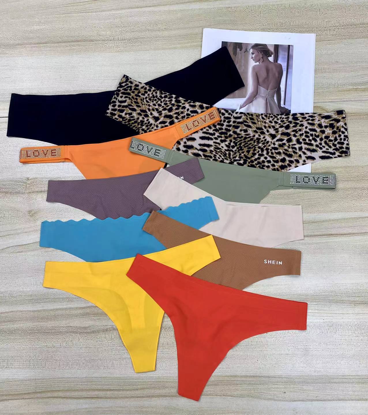 6116# Export to Africa and South America, tail-end mixed style miscellaneous underwear, seamless underwear, sexy underwear, women's fashion thong QNI full figure