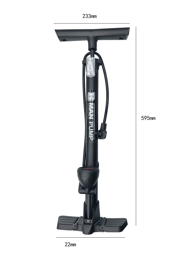 6438FB Floor air pump, basketball toy air pump, bicycle air pump, car air pump, portable household bicycle air pump details Picture