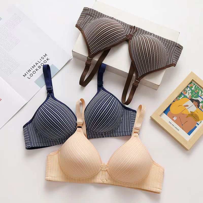 Model 515# for export to Europe and America, striped adjustable thin striped women's plus-size bra and underwear, available for immediate shipment in QNI Specification drawing