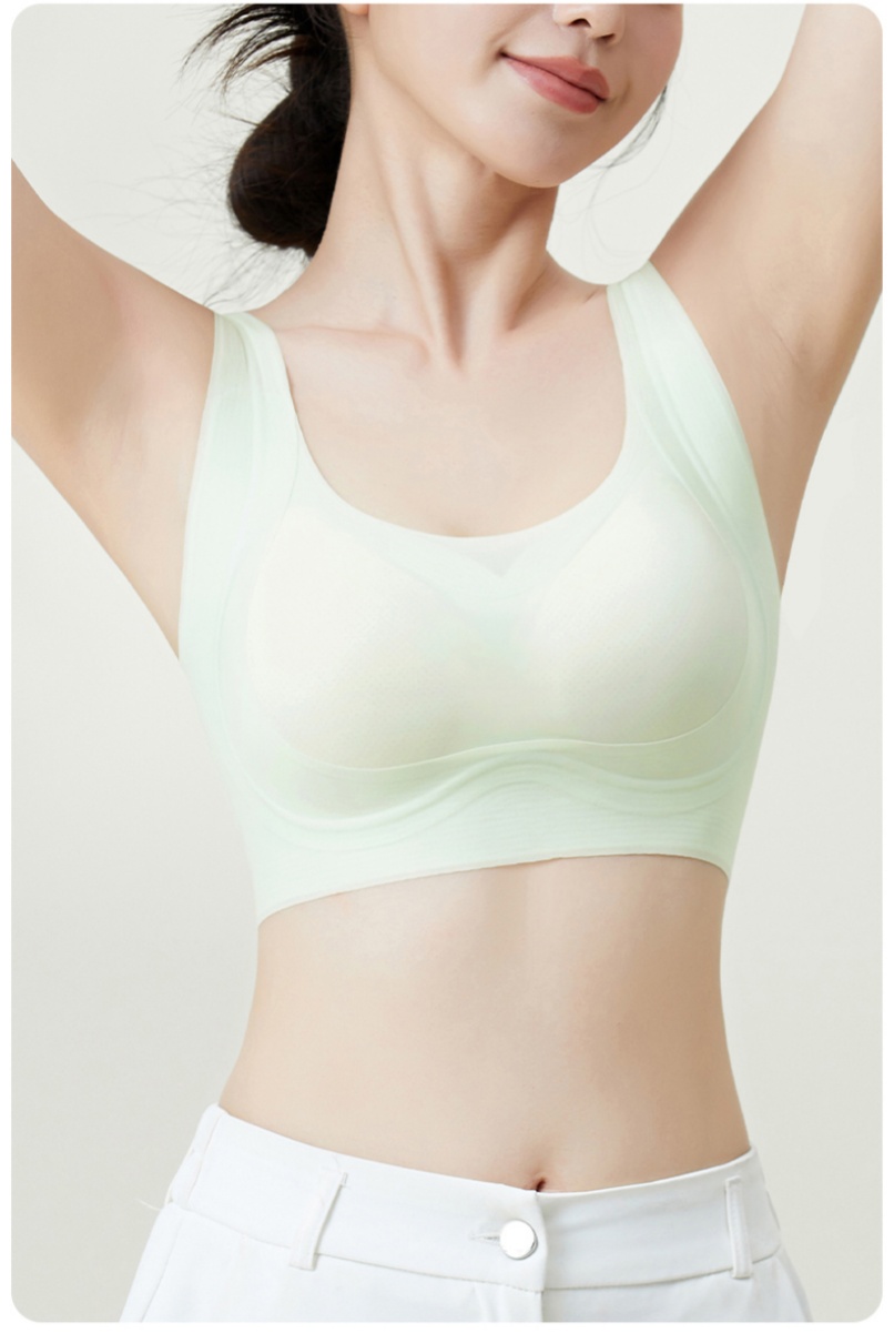Yungan Soft Support Ultra-thin jelly traceless semi-fixed cup vest, thin underwear, traceless comfort, no steel ring vest pic 10