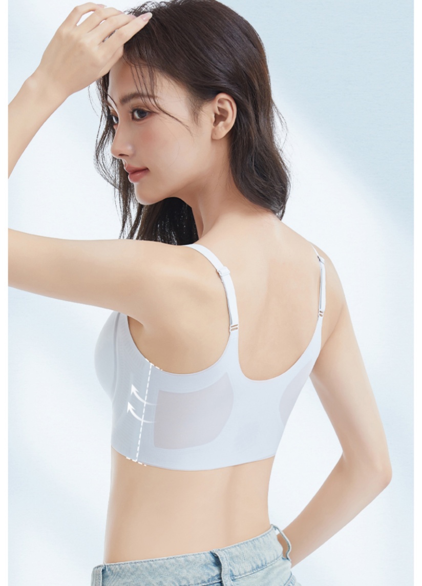Seamless lingerie for women's summer, thin shoulder straps, invisible foundation, comfortable and breathable lingerie for all four seasons, beautiful back details Picture