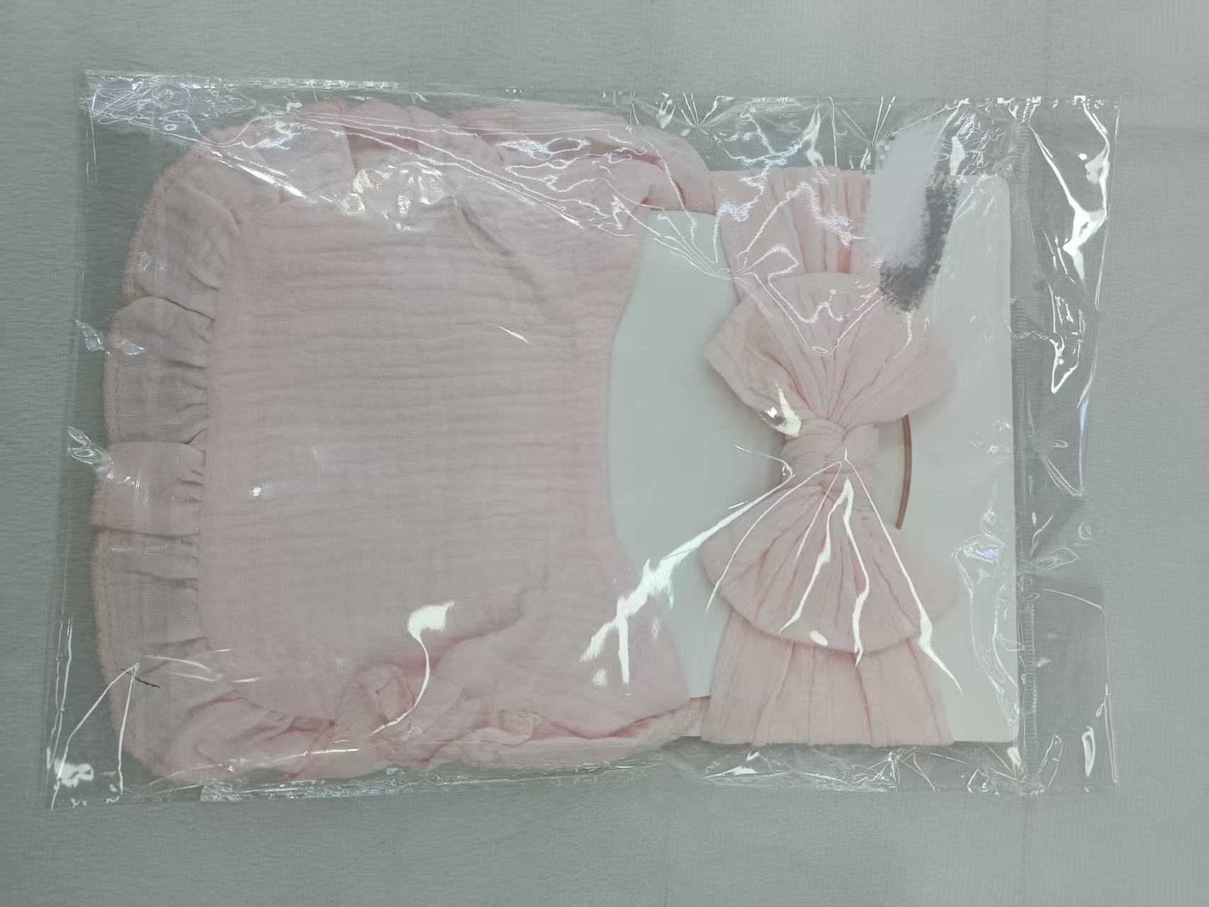 新生儿粉色婴儿服装套装五件套礼盒宝宝用品新生儿礼品套装适用0-6个月