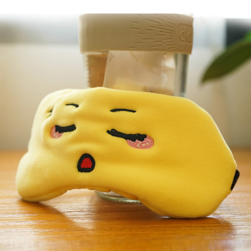 The new cute and quirky cartoon expression eye mask is soft, light-blocking and eye-protecting, suitable for both men and women during sleep details Picture