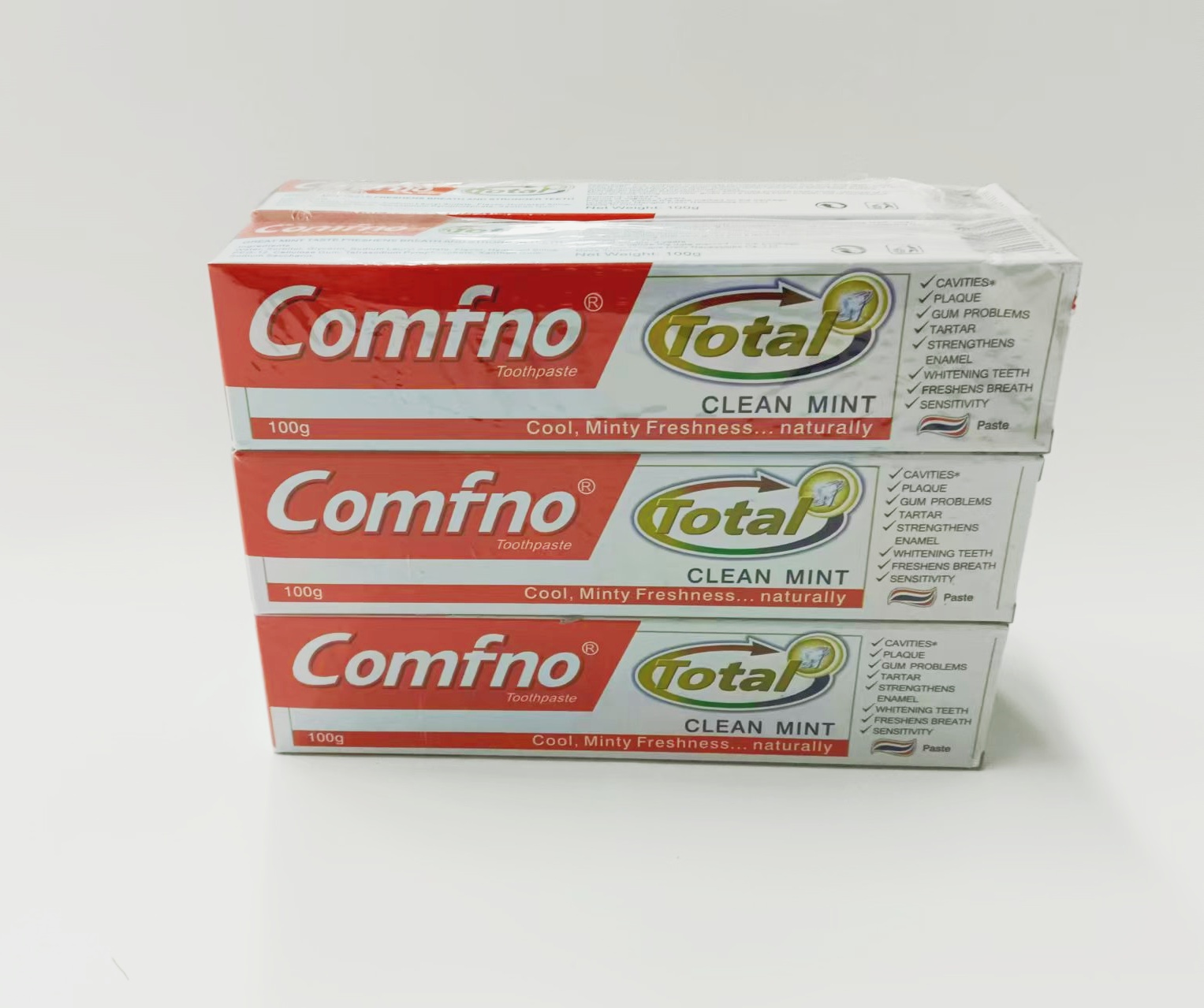 Comfno 100g 牙膏清新口气洁白亮丽保护牙龈