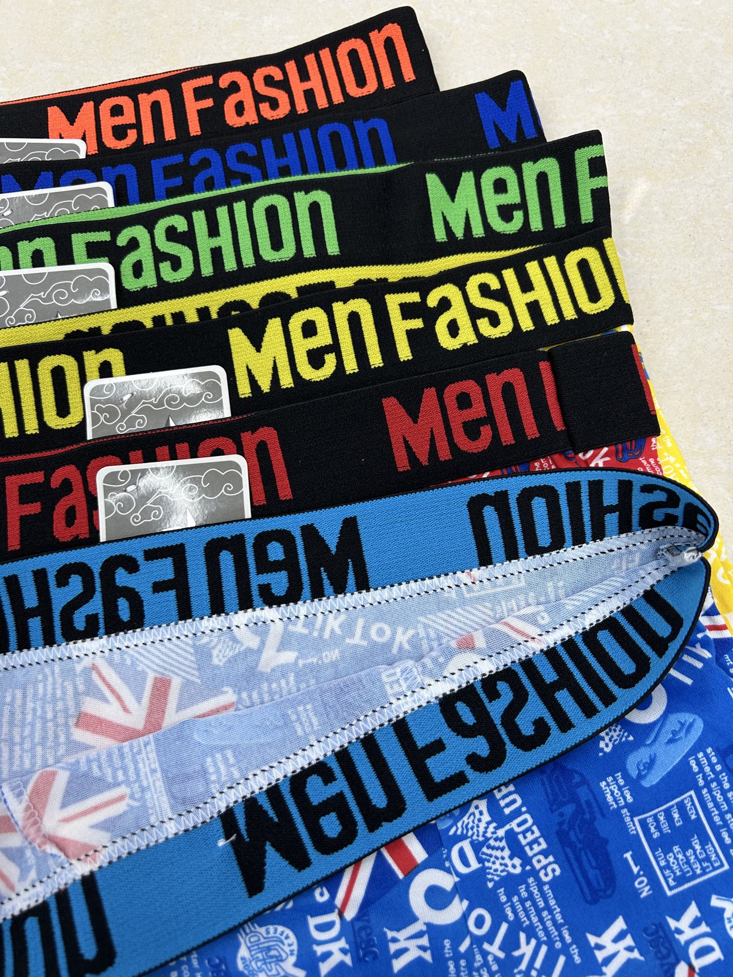 男士内裤/无缝男士内裤/无缝男士平角内裤/内裤男包装/男士裤头子产品图