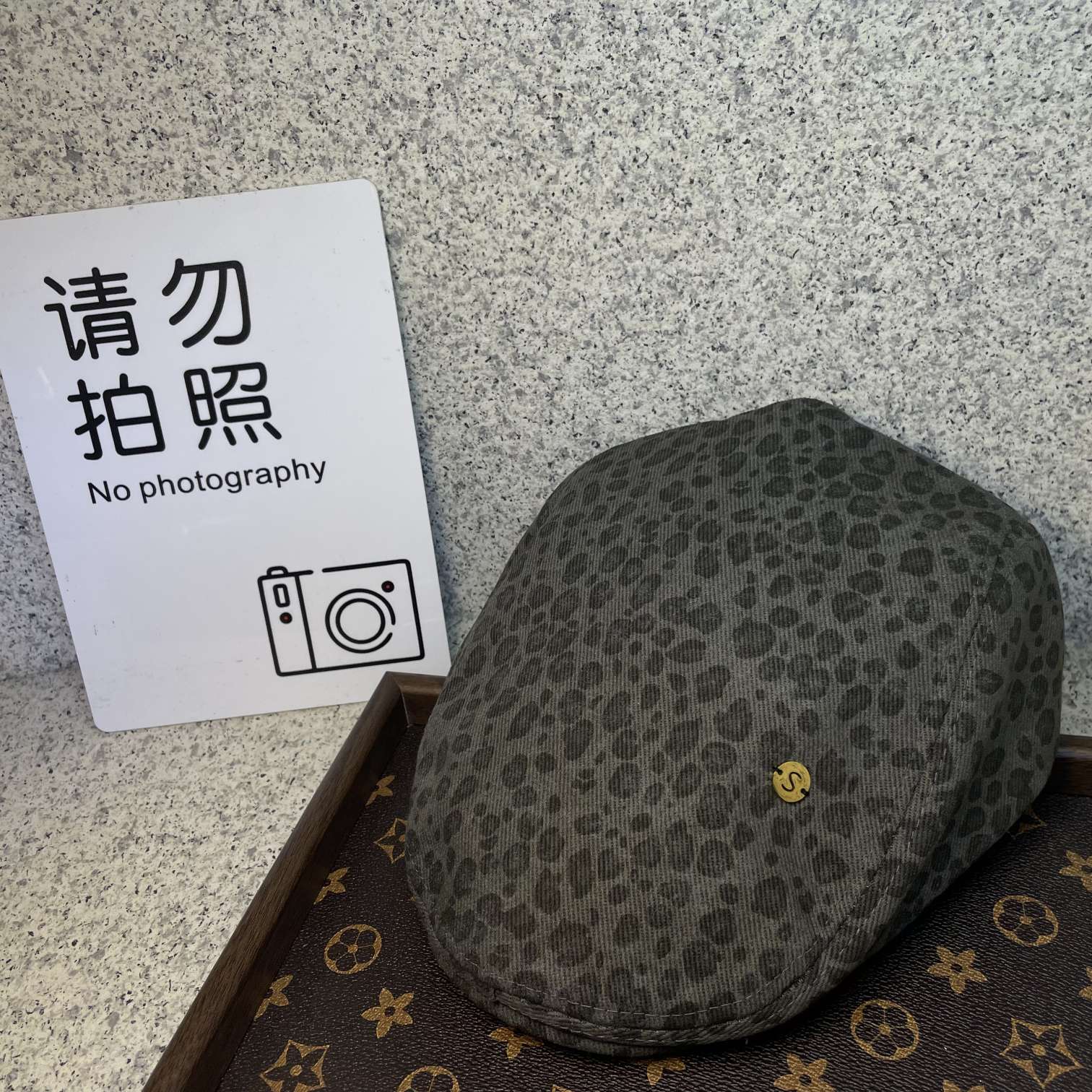 Spring and summer hot girl's little leopard print forward hat for both men and women, old money style details Picture