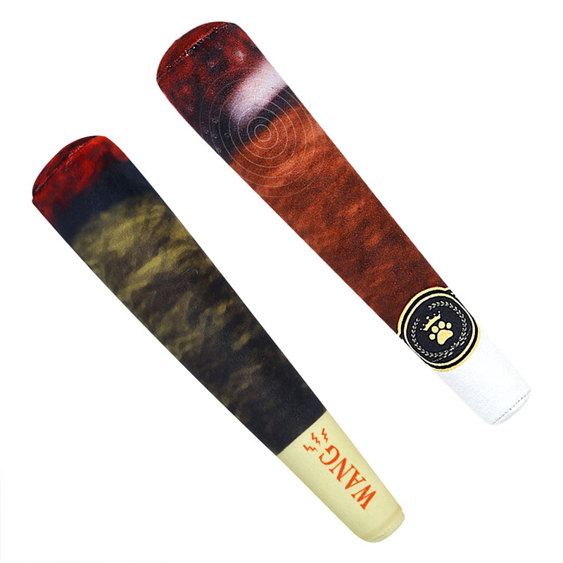 Customized dog vocal cigar model plush toys, pet-shaped cute gifts wholesale plush dolls, stuffed toys, dolls Item Picture