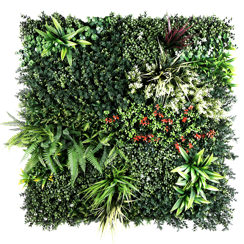 Villa courtyard fence, lawn decoration, private simulation green plant wall, outdoor waterproof and sun-proof artificial plant fence, green plant decoration details Picture