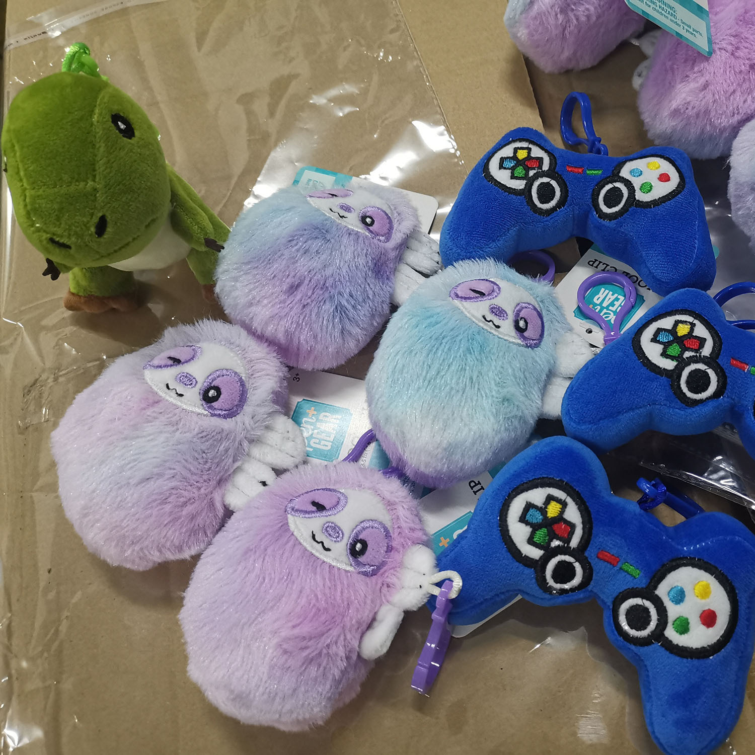 Cartoon unicorn pendants, children's plush toys, doll gifts, customized cute pendants, plush dolls Specification image