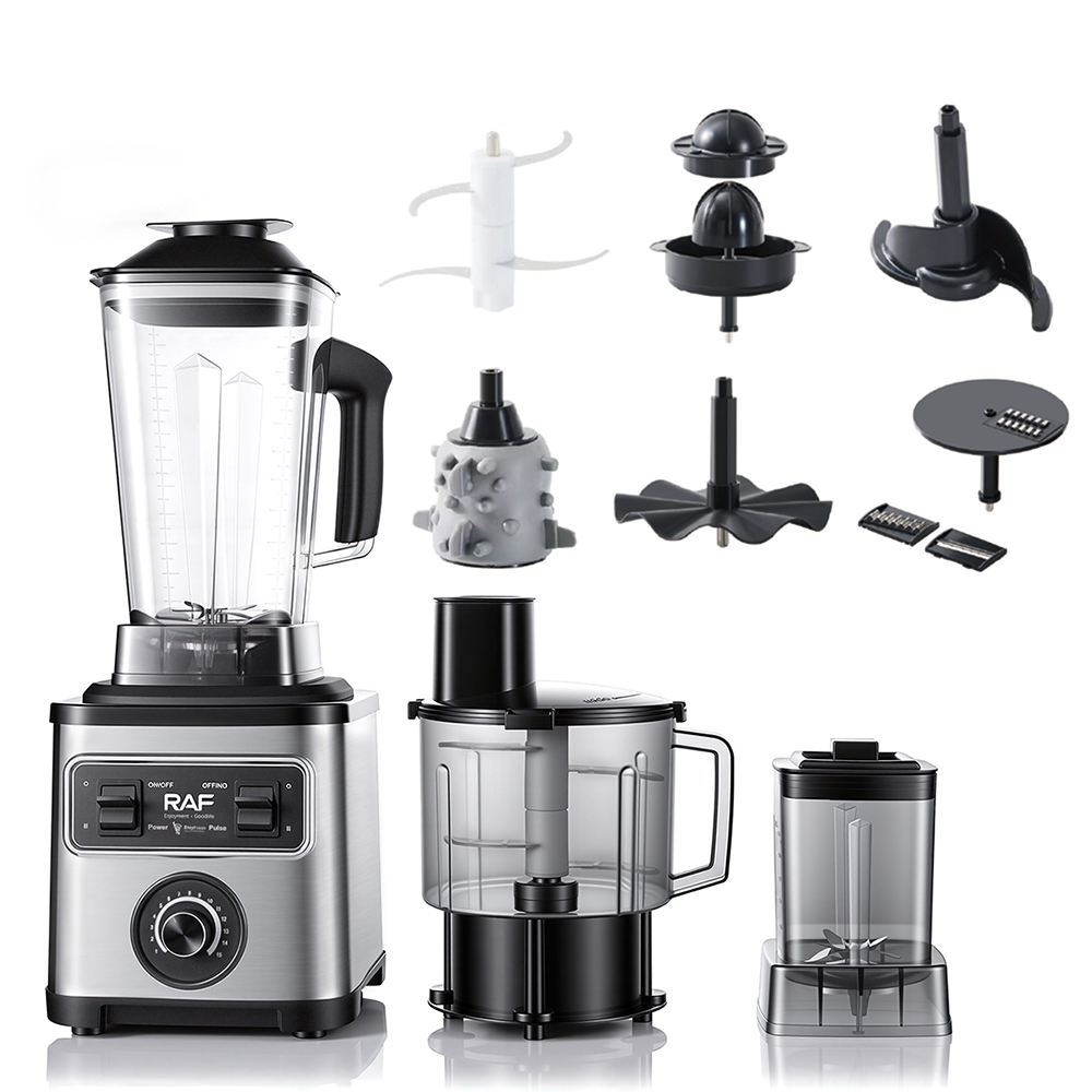 RAF European standard cross-border 2.5L blender, fruit and vegetable juicer, multi-functional eight-in-one household juicer and blender Item Picture