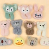 Plush pendants, cartoon bear animal head accessories, plush dolls, bag accessories, Yiwu plush dolls, doll ornaments details Picture