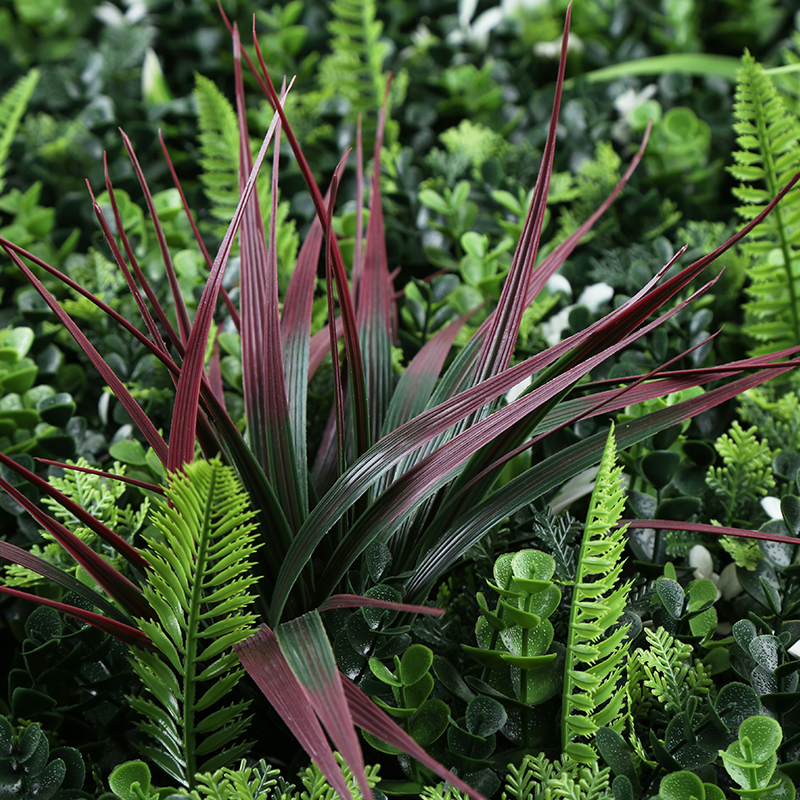 Factory direct sales, corporate culture wall decoration, simulated water plants, green plants, fence wall, office front desk LOGO background wall, green plant decoration, lawn Item Picture