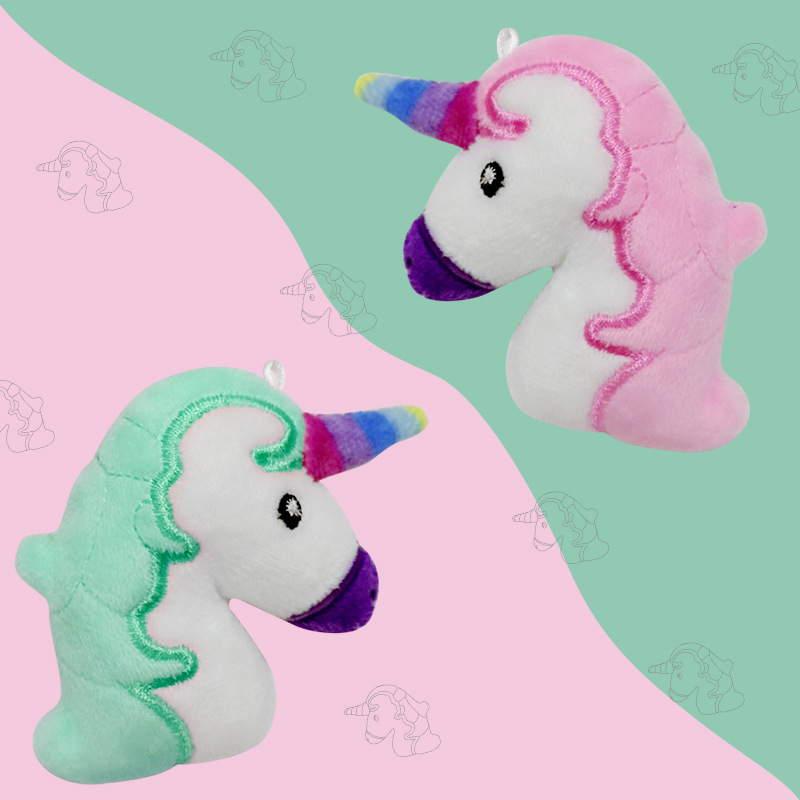 毛绒卡通小挂件独角兽钥匙扣可爱迷你玩偶娃娃挂饰玩具饰品