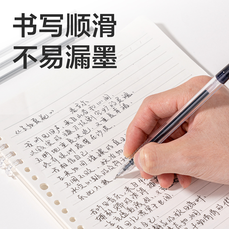 Right right finance office 0.38mm full pin pin color negro neutra pen core Specification image