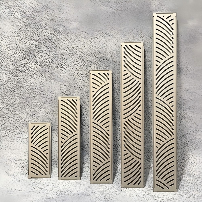 不锈钢加长加厚长地漏卫生间大排量工程酒店淋浴房长方形防下水管密封圈详情2