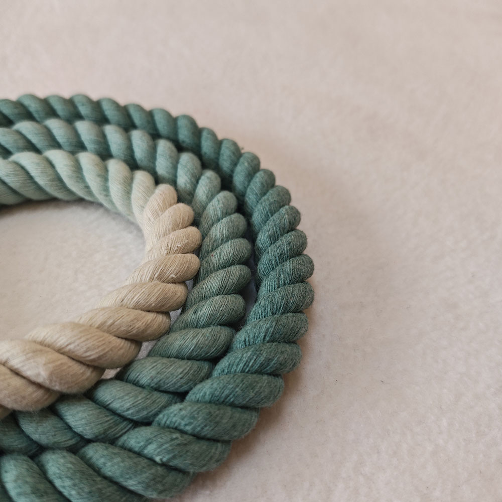 FOUND BUDDY handcrafted segment-dyed woven dog training leachines available in 8 colors Specification drawing
