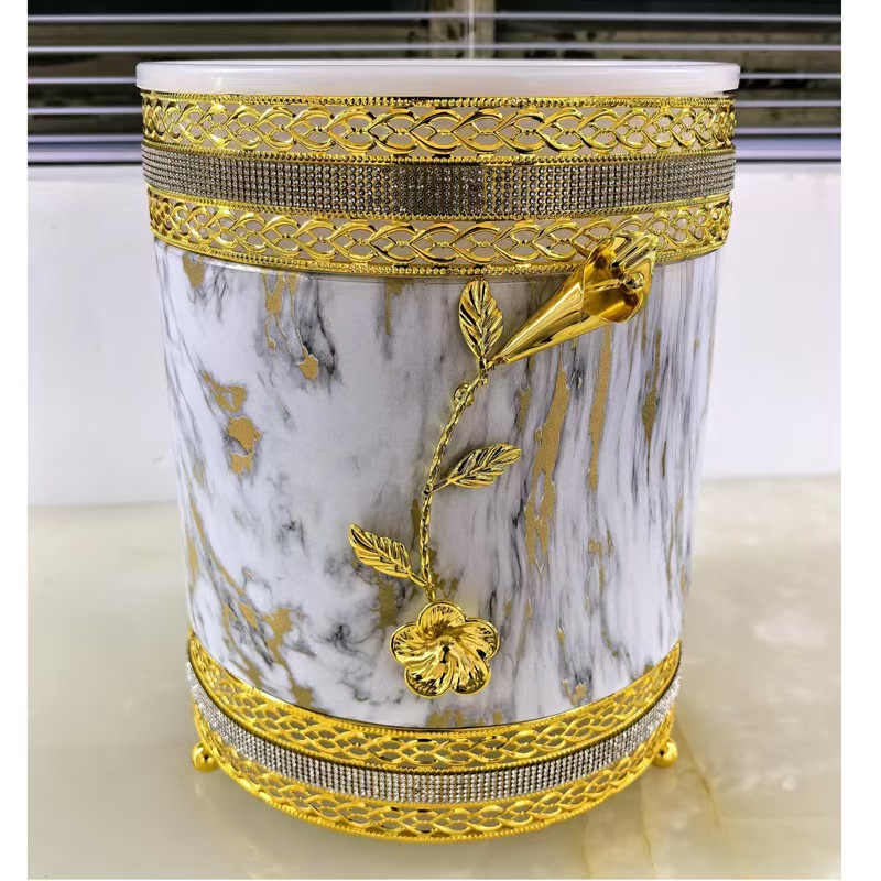 高级奢侈感垃圾桶HY022A-B