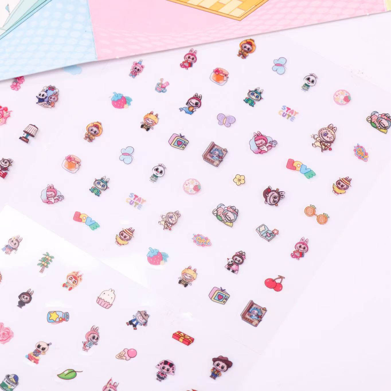 贴纸/造景贴纸/烫金立体贴纸/钻石贴纸/贴纸三丽鸥白底实物图