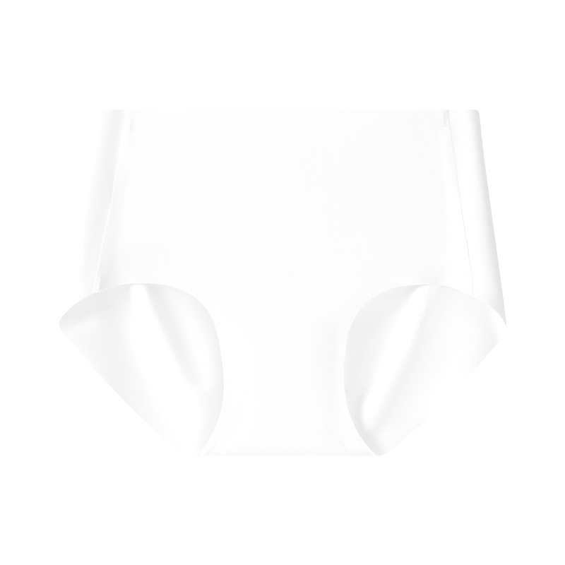 Model 003# High-waisted women's underwear for export to the Middle East and Africa, simple solid color, one-piece brocade, non-skin-pressing, cotton crotch, skin-friendly and non-irritating, women's seamless underwear QNI Specification drawing