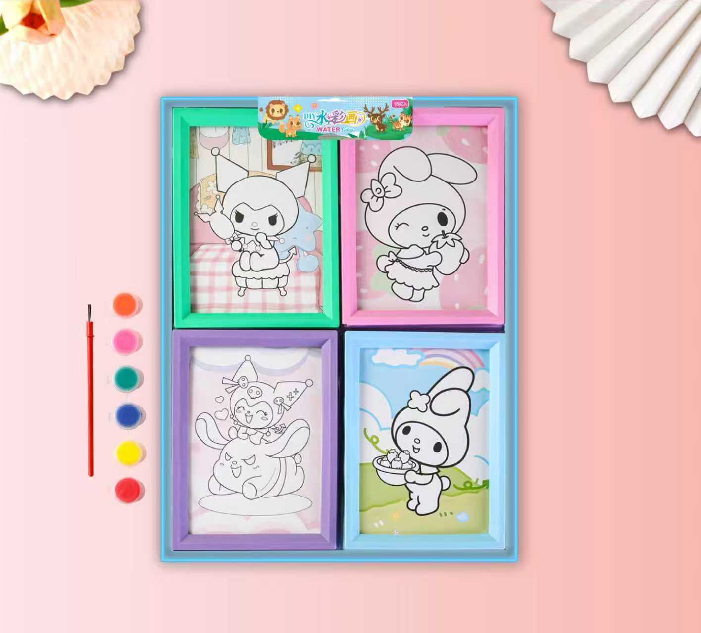 The size of the 16 watercolor picture frame products is 13.5X18 Specification image