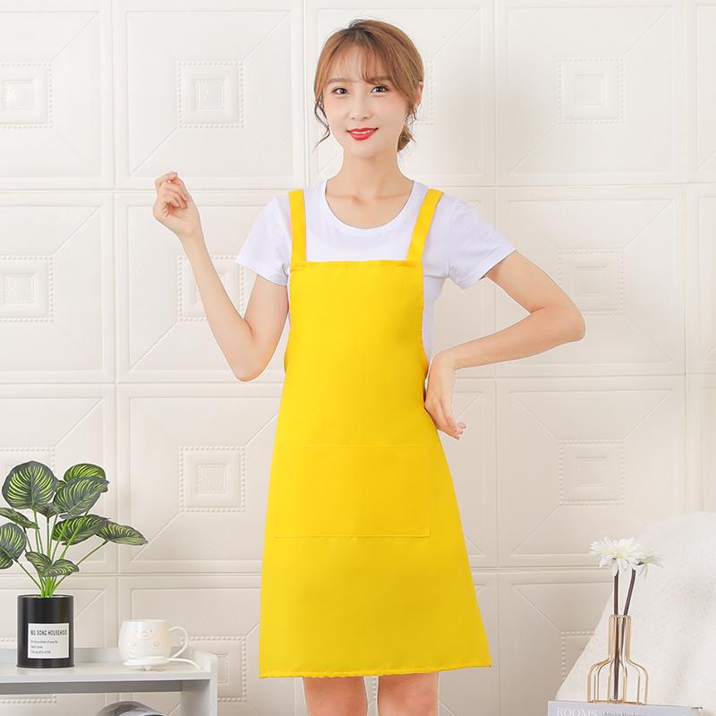 Apron printed advertising, work clothes wholesale, gifts printed with logo, factory direct sales, wear-resistant, dirt-resistant, anti-stain, Korean version kitchen detail image 6