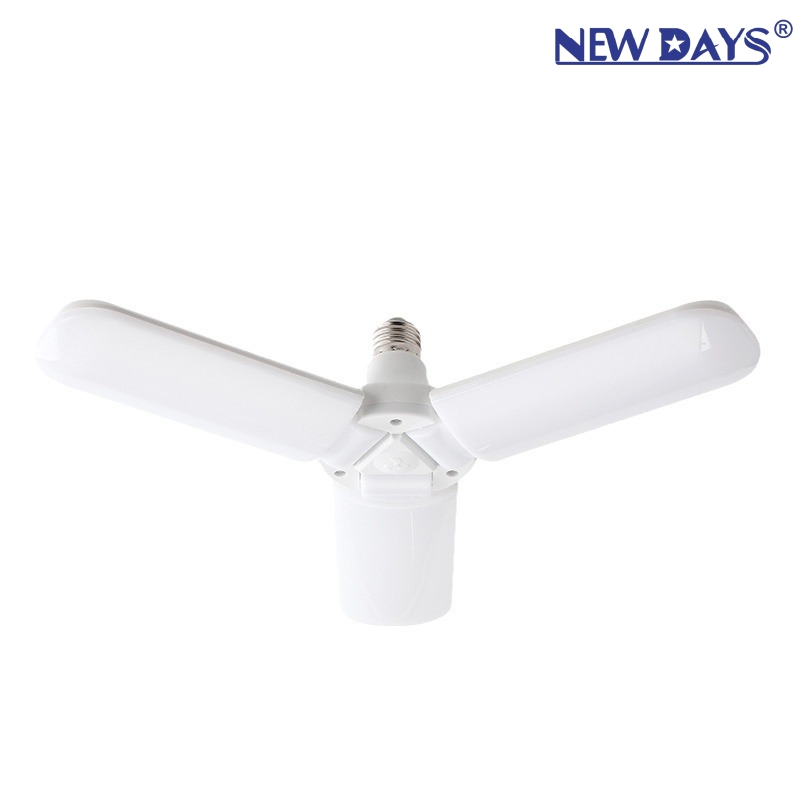 NEWDAYS brand cross-border new arrival bombillas LED tri-leaf eye protection folding light ahorro de energía y ahorro de electricidad highlighting light interior white light fan light leaf light