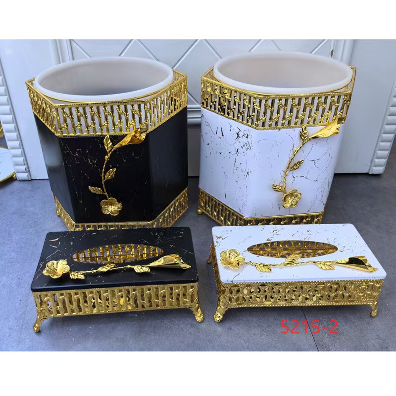 高级奢侈感垃圾桶HY023A-B