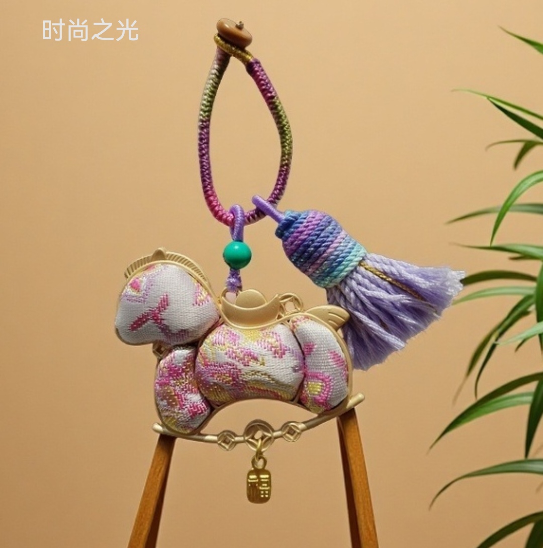 宋锦非遗工艺挂饰马年个性创意挂件时尚百搭装饰品马上有钱多款挂件配饰品礼品