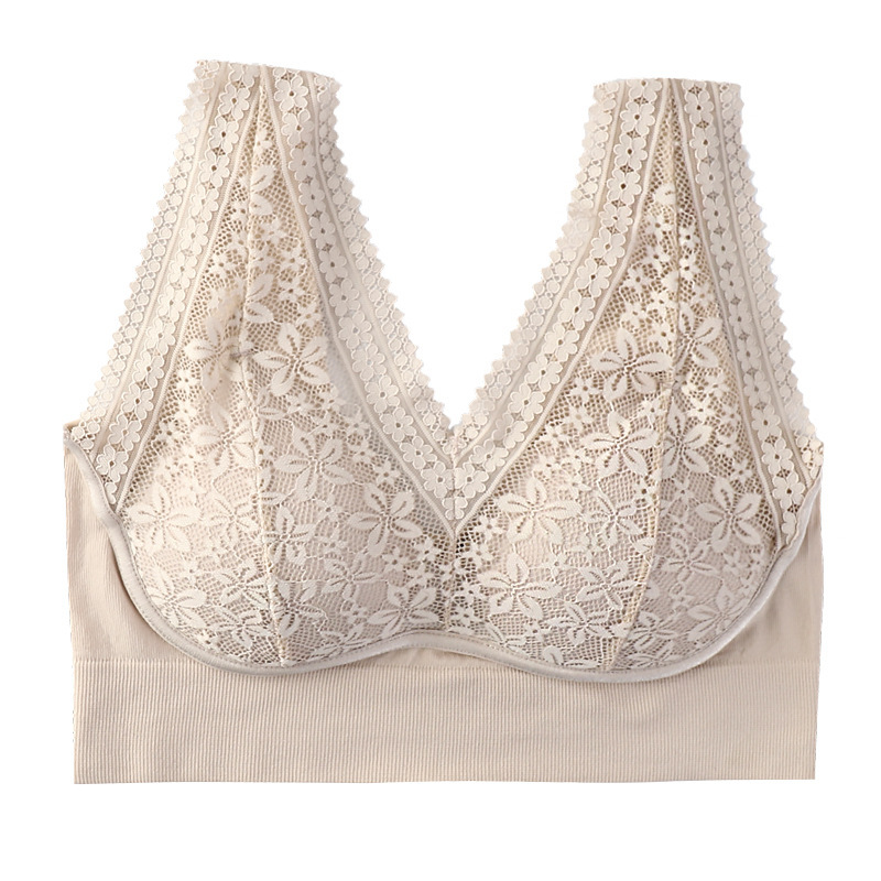 689# Foreign trade export to Africa and the Middle East, fixed cup, seamless chest wrap, lace, beautiful back, widened shoulders, sexy and comfortable gathering underwear, sexy chest cushion, back center Specification drawing
