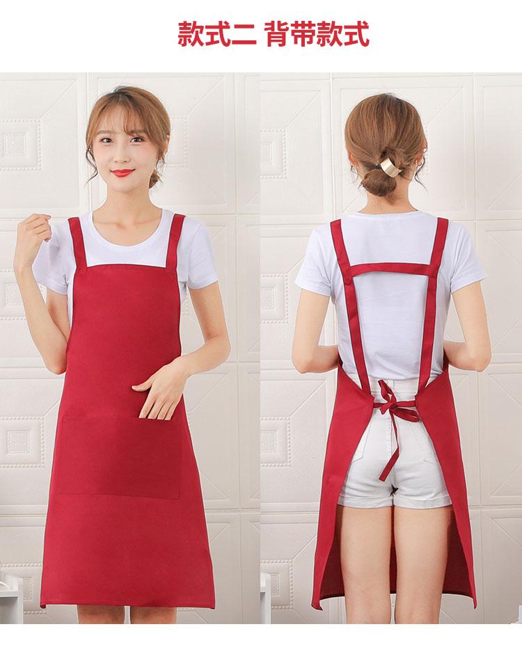 Apron printed advertising, work clothes wholesale, gifts printed with logo, factory direct sales, wear-resistant, dirt-resistant, anti-stain, Korean version kitchen detail image 10