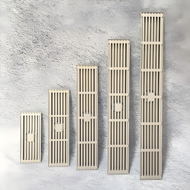 不锈钢加长加厚长地漏卫生间大排量工程酒店淋浴房长方形防下水管密封圈详情4