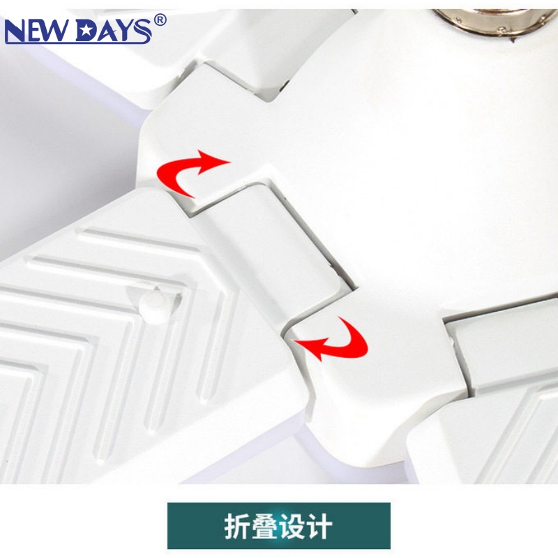 NEWDAYS brand's cross-border new LED bulb four-leaf eye-protecting folding lamp, energy-saving and power-saving high-brightness lighting lamp, indoor white light fan-shaped lamp leaf lamp Application Scenario