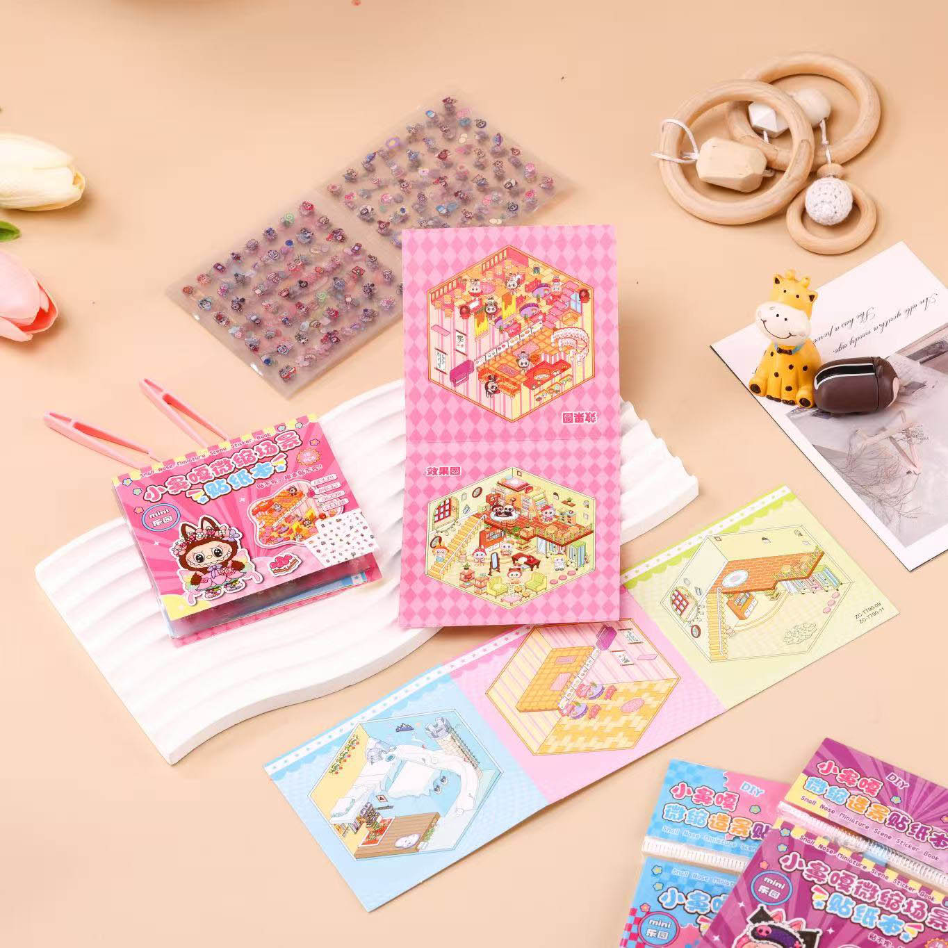 贴纸/造景贴纸/烫金立体贴纸/钻石贴纸/贴纸三丽鸥细节图