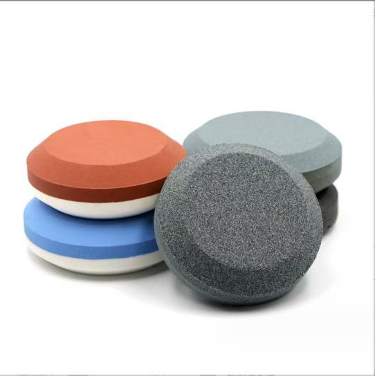 A circular whetstone for repairing the surface of whetstones, a household circular whetstone specifically designed for kitchen sharpening