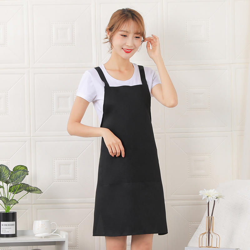 Apron printed advertising, work clothes wholesale, gifts printed with logo, factory direct sales, wear-resistant, dirt-resistant, anti-stain, Korean version kitchen