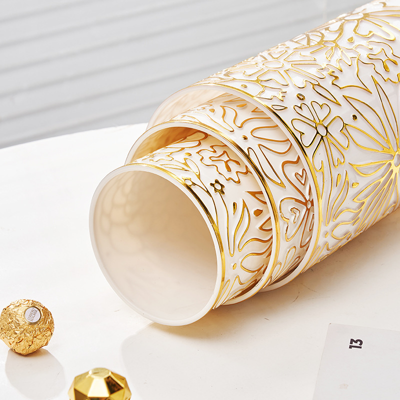 圆形带盖大尺寸塑料密封罐 PET桌面透明杂物整理收纳盒彩盒三件套 细节图