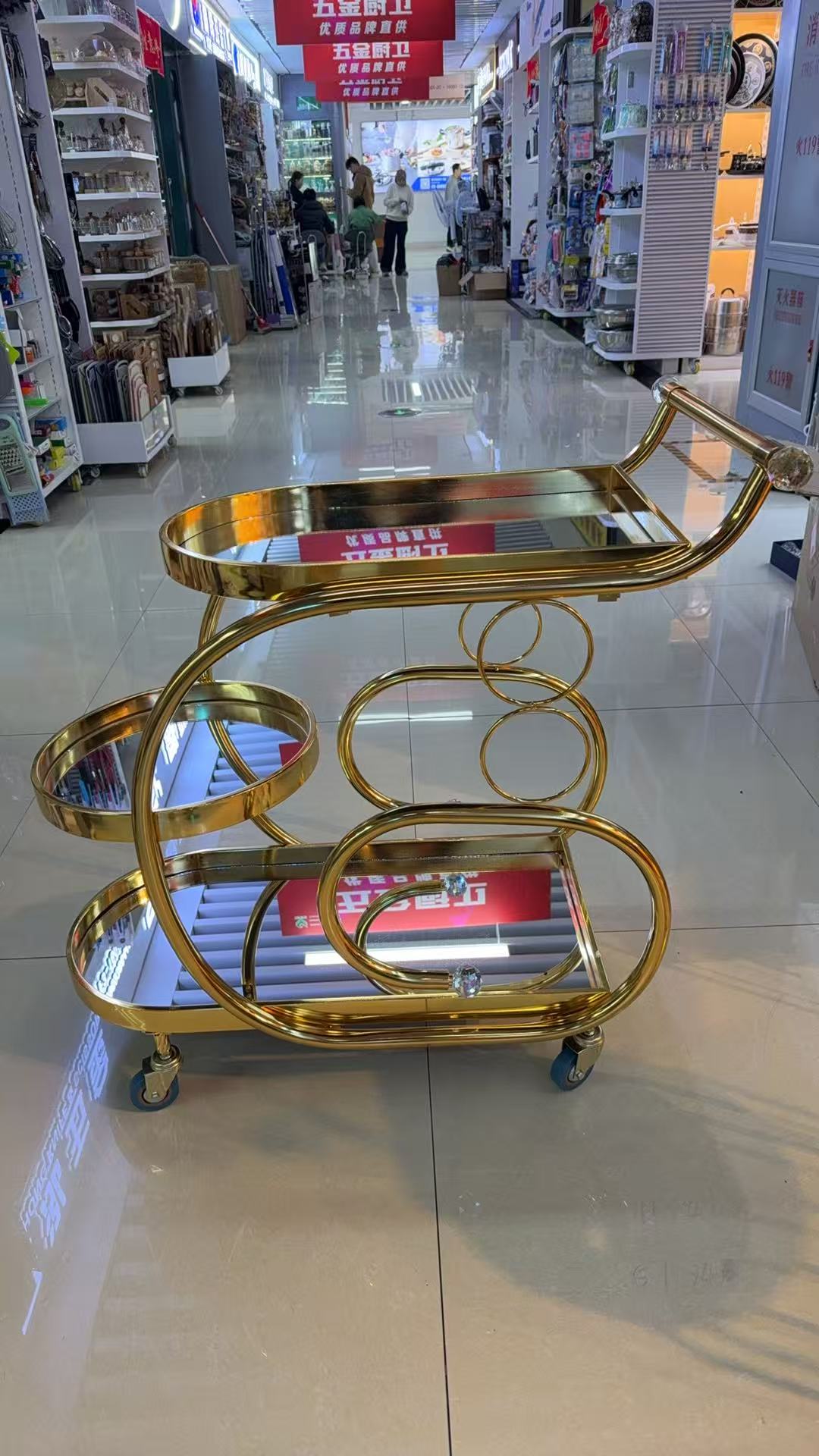 奢华餐车五金工艺品