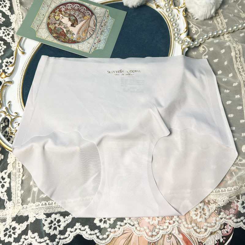 Model 1049# for export to the Middle East and Africa, inventory of seamless ice silk women's mask pants, comfortable for girls and students, breathable pure cotton crotch, gentle sweat-absorbing QNII women's underwear Item Picture