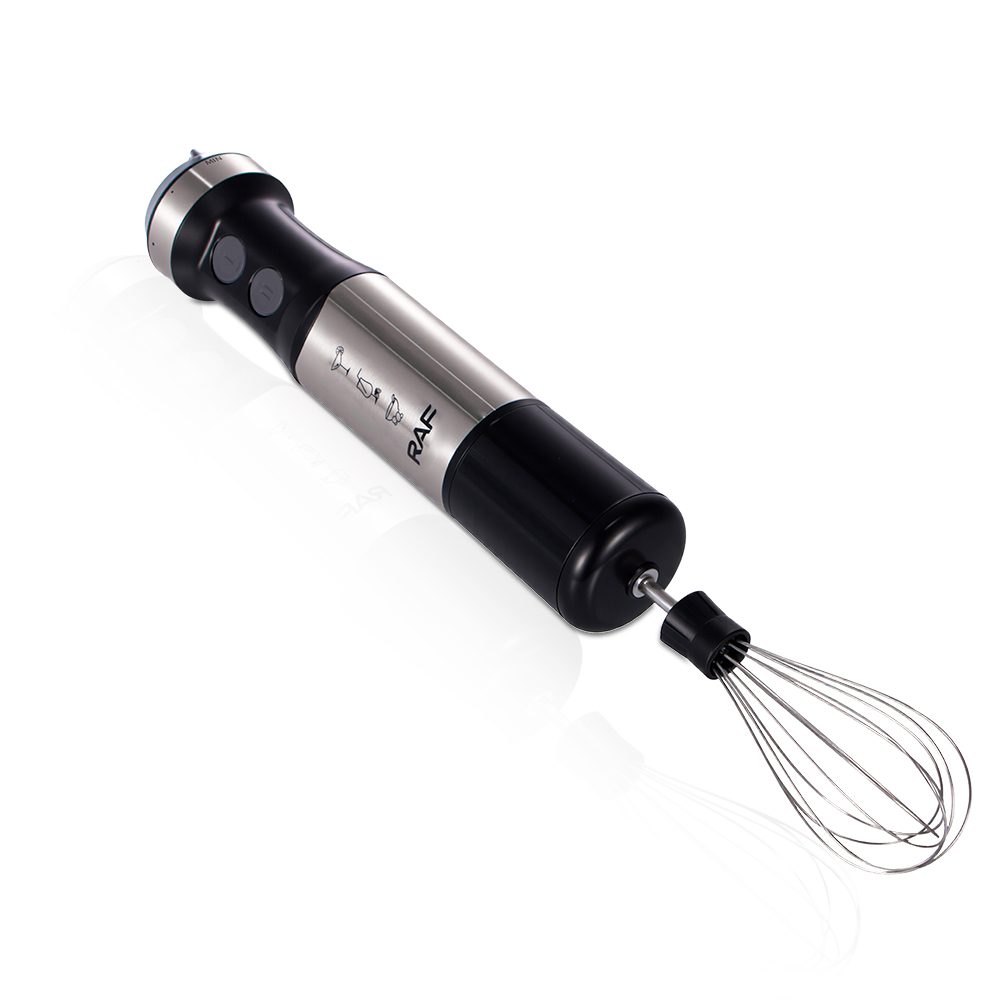 RAF European standard wired cooking stick, five-in-one electric food processor, juicing, mincing meat and beating eggs, kitchen handheld complementary food device Application Scenario