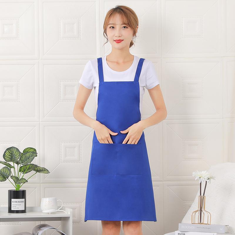 Apron printed advertising, work clothes wholesale, gifts printed with logo, factory direct sales, wear-resistant, dirt-resistant, anti-stain, Korean version kitchen detail image 7