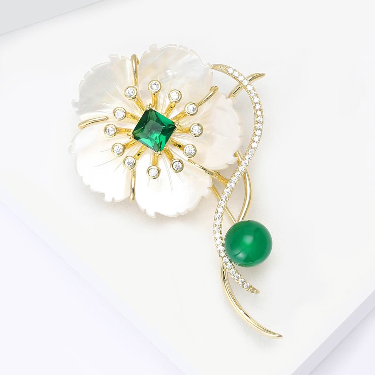 胸针/金榜题名/莫桑钻胸针/胸针复古/吧唧产品图