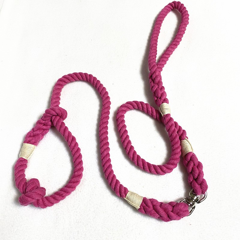 150*1.2CM Cross-border supply of in-stock pet leash, three-strand color hand-woven pet dog leash P chain Specification drawing