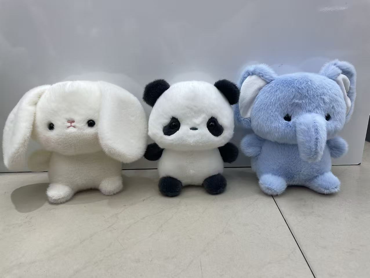 Cross-border new 8-inch animal series: 12 styles of penguins, pandas, elephants, rabbits, bears, lambs, kittens, puppies and foxes pic 2