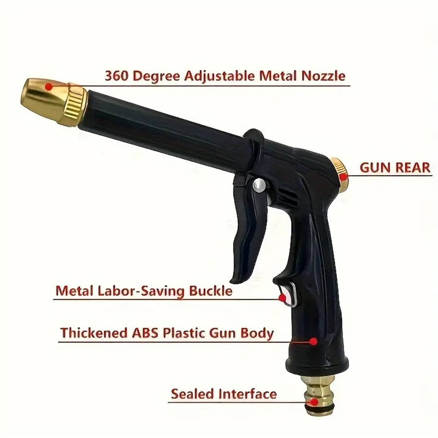 跨境自动伸缩花园软管家用高压洗车水枪套装家车两用便携洗车器详情8