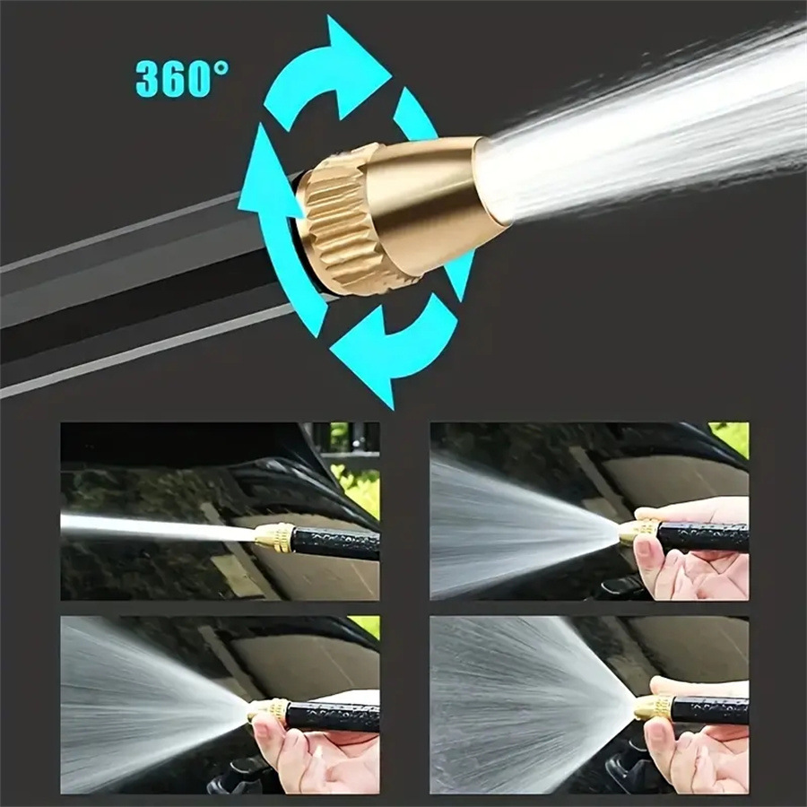 跨境自动伸缩花园软管家用高压洗车水枪套装家车两用便携洗车器详情9